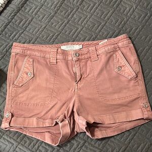 Torrid Pink Cargo Shorts with Cuffed Hem